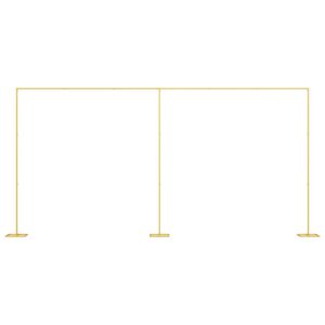 vidaXL Wedding Arch Gold 657 x 35 x 300 cm Steel