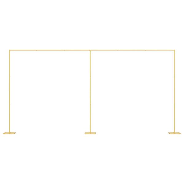 vidaXL Wedding Arch Gold 657 x 35 x 300 cm Steel