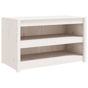 vidaXL Outdoor Kitchen Cabinet MEPPEL White 106x55x64 cm Solid Wood Pine