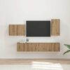 vidaXL TV Wall Cabinet Set 4 pcs Artisan Oak Engineered Wood