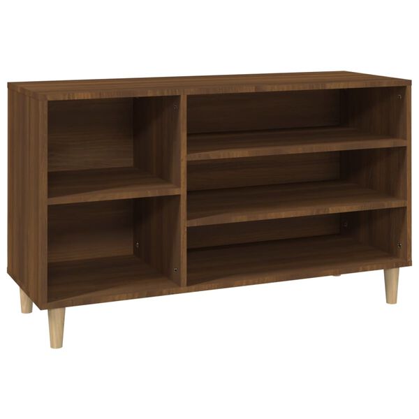 vidaXL Shoe Cabinet Brown Oak 102x36x60 cm Engineered Wood