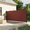 vidaXL Retractable Side Awning Brown 160x300 cm