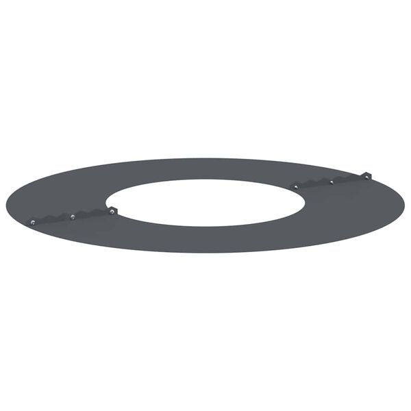 vidaXL suitable for Flat Tree Rings 5 pcs Anthracite &Oslash;30 / 60 cm Steel