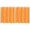 vidaXL Voile Curtains with Grommets 2 pcs Orange 140x140 cm