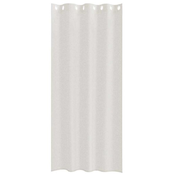 vidaXL Voile Curtain with Curtains 2 pcs Cream 260 x 140 cm Polyester