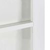 vidaXL Sliding Door ORKDAL White 78 x 232 cm Solid Pine Wood and Glass