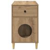 vidaXL Cat House Artisian Oak 72 x 42.5 x 70 cm Engineered Wood