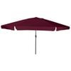 vidaXL Garden Parasol Bordeaux Red 394 x 394 x 248 cm