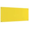 vidaXL Kitchen Backsplash Yellow 120 x 50 x 0.6 cm Tempered Glass