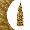 vidaXL Artificial Slim Christmas Tree with Bauble 180 cm 300 LEDs