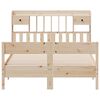 vidaXL Bookcase Bed without Mattress 140x190cm Solid Wood Pine