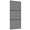vidaXL Sliding Door 90 x 205 cm Tempered Glass and Aluminium