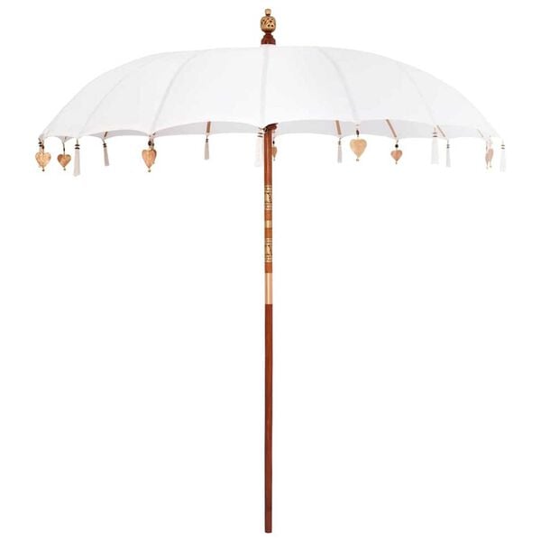vidaXL Balinese Parasol with Base 260 210-220 cm