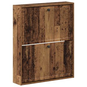 vidaXL Wall-Mounted Shoe Cabinet EDE 71 x 17 x 86 cm Engineered Wood