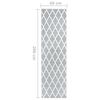 vidaXL Runner Rug BCF Grey and White 60x200 cm