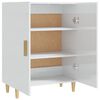 vidaXL Sideboard High Gloss White 70x34x90 cm Engineered Wood