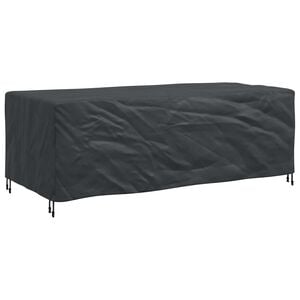 vidaXL Furniture Cover Plain Black 229 x 113 x 73 cm 210D