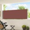 vidaXL Patio Retractable Side Awning 100x500 cm Brown