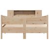 vidaXL Bed Frame without Mattress 135x190 cm Double Solid Wood Pine