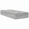vidaXL Storage Bed Frame Grey Sonoma 90 x 200 cm Engineered Wood