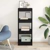 vidaXL Book Cabinet Black oak 40 x 30 x 103 cm Engineered wood