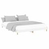 vidaXL Bed Frame without Mattress High Gloss White 200x200 cm