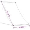 vidaXL Retractable Awning Anthracite 100x150 cm Fabric and Steel