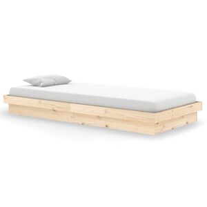 vidaXL Bed Frame without Mattress Solid Wood 90x200 cm