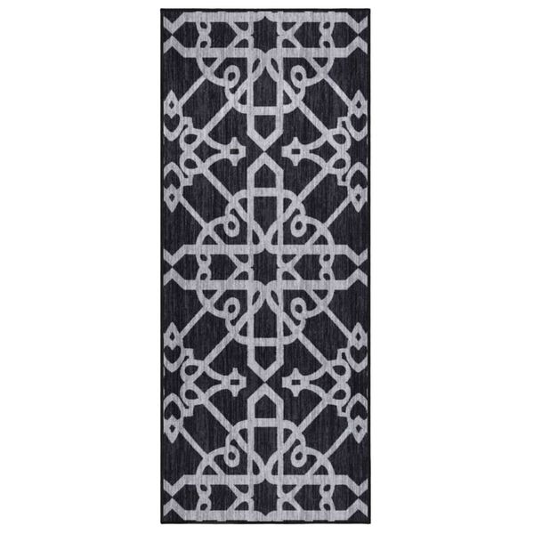 vidaXL Carpet Runner Black 80x200 cm