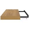 vidaXL Wall Shelf Wall-mounted Brown 60 x 23 x 4 cm Engineered Wood