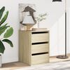vidaXL Corner Chest of Drawers Sonoma Oak 40x41x58 cm Engineered Wood