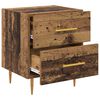 vidaXL Bedside Cabinet Old Wood 40 x 35 x 47.5 cm Engineered Wood