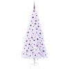 vidaXL Artificial Christmas Tree with Stand White 210 cm PVC and Steel