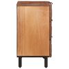 vidaXL Bedside Cabinet Brown 50 x 33 x 62 cm Solid Mango Wood