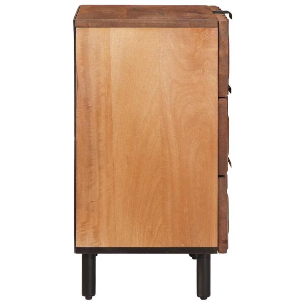 vidaXL Bedside Cabinet Brown 50 x 33 x 62 cm Solid Mango Wood