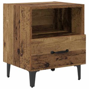 vidaXL Bedside Cabinet Old Wood 40 x 35 x 47.5 cm Engineered Wood