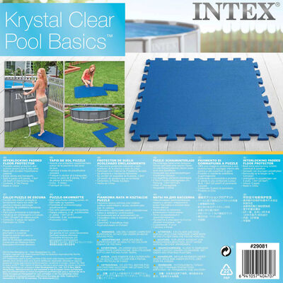 Intex 8 pcs Pool Floor Protectors 50x50 cm Blue
