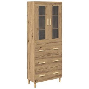 vidaXL Highboard Artisan Oak 69.5 x 34 x 180 cm
