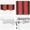 vidaXL Retractable Awning Orange and brown 400 x 300 cm