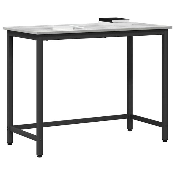 vidaXL Table Grey Sonoma 80 x 50 x 76.5 cm Engineered Wood and Steel