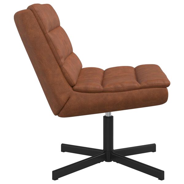 vidaXL Swivel Chair Brown 63 x 75 x 76 cm Antique PU