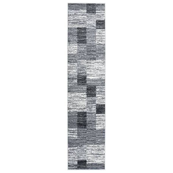 vidaXL Runner Rug BCF Grey 100x500 cm