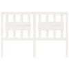 vidaXL Bed Headboard White 125.5x4x100 cm Solid Wood Pine