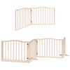 vidaXL Dog Gate with Door Foldable 12 Panels 960 cm Poplar Wood