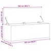 vidaXL Storage Box Smoked Oak 102x35x35 cm Engineered Wood