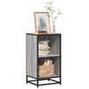 vidaXL Book Cabinet Grey Sonoma 40x35x76 cm Engineered Wood