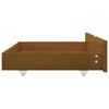 vidaXL Bed Frame without Mattress Honey Brown Solid Wood 160x200 cm (322114+2x321987)