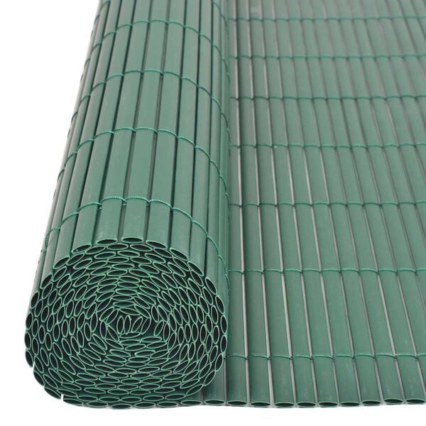 vidaXL Garden Fence Green 150 x 500 cm PVC