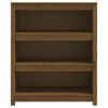 vidaXL Book Cabinet Honey Brown 80x35x97 cm Solid Wood Pine