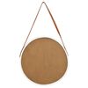 vidaXL Wall Mirror with Strap 50 cm White